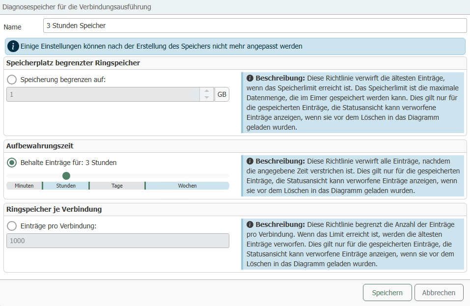 Diagnosespeicher Erstellung